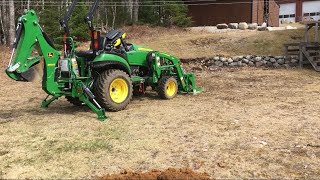 John Deere 2025R Backhoe At Work