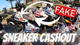 TABLE FULL OF FAKE SNEAKERS (BE CAREFUL) | 50+ PAIR SNEAKER CASHOUT !!