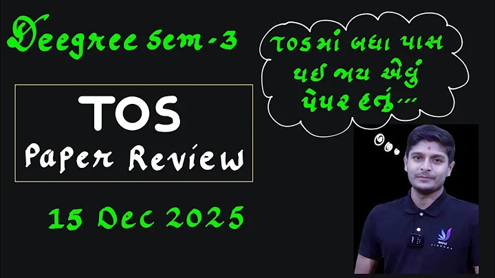 TOS Paper Review | BE 3 | Amrut Classes | GTU Winter 2025 Exam