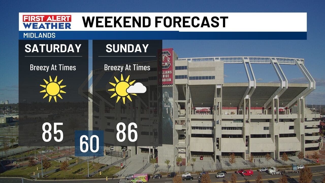 Warm and dry weekend ahead before rain, cooler temperatures arrive ...