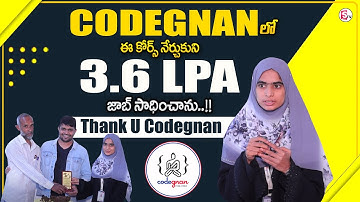 Codegnan : Students Feedback About Job Placements and Institute | The Best Coding Institute | MW