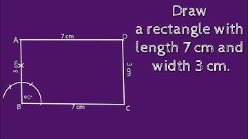 How to draw a rectangle with length 7 cm and width 3 cm.@SHSIRCLASSES .