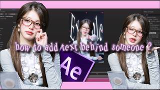Text behind object (After Effects easy tutorial)