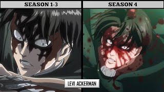 When Aot Characters Design Changed From Season 1 To 4