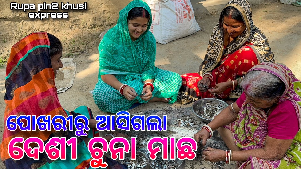 ପୋଖରୀରୁ ଆସିଗଲା ଦେଶୀ ଚୁନା ମାଛ / Rupa Pin2 Khushi