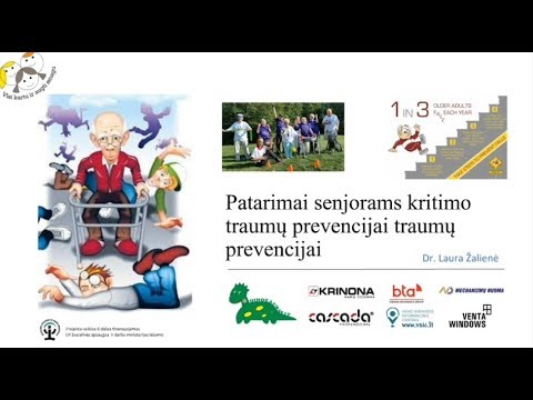 Patarimai senjorams kritimo traumų prevencijai