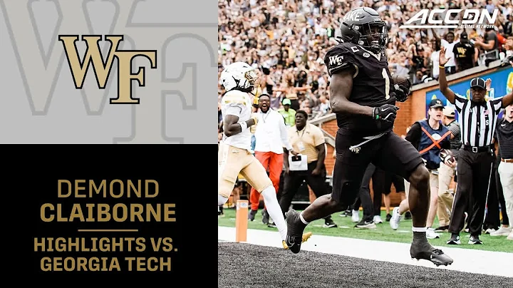 Wake Forest RB Demond Caliborne Highlights vs. Georgia Tech