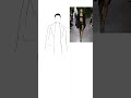 I draw Bella Hadid on the podium #streetstyle #shorts #short