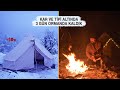 -16°C de Kar ve Tipi Altında 3 Gün Ormanda Kaldık | 2021 Yılının İlk Kar Kampı