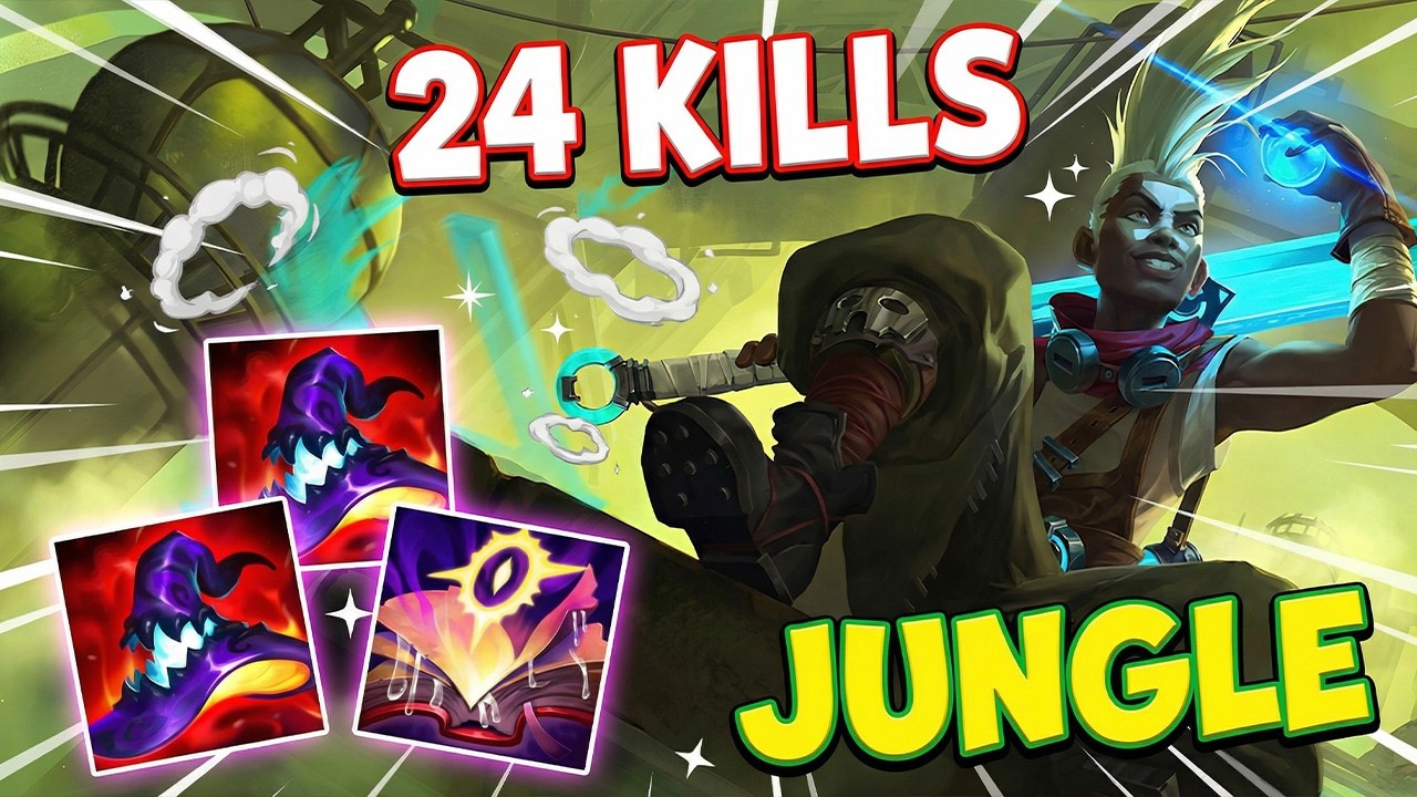 24 Kills Ekko Jungle Guide !! LOL Ekko ADC Build Top Lane Best Build Skin Combo 2026 S16 Mid