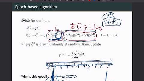 SVRG Stochastic Gradient Descent