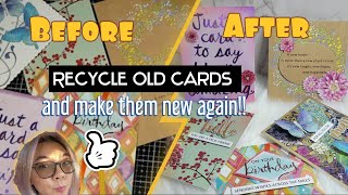 Ideas for Reusing old cards and create new ones!!