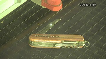CNCROi.com: Laser Annealing a Pocket Knife (Corporate Gift Ideas)