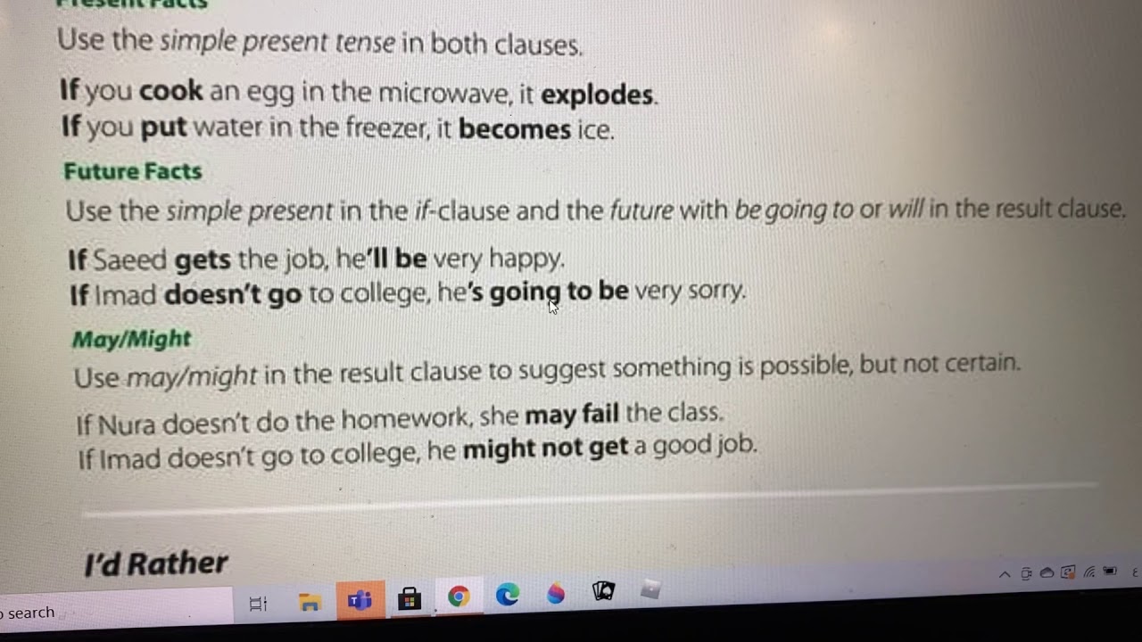 Conditional Sentences with Present and Future Forms للصف ثالث متوسط Super Goal 6