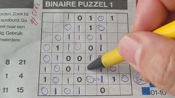 (#5263) Saturday. Binary01 Sudoku puzzle. Bonus Extra edition. 10-01-2022 Extra part 3 of 4