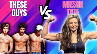 1 Woman vs 4 Guys! - Miesha Tate Grappling DOMINANCE!