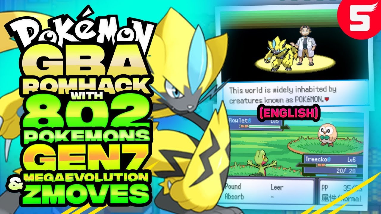 Completed Pokemon GBA ROM hack with Mega Evolution, Pokemon gba ROM...