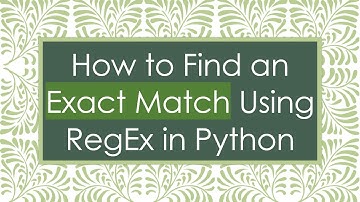 How to Find an Exact Match Using RegEx in Python