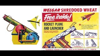 What's In The Box? - 1958 Shredded Wheat Rocket Planes &  Launchers