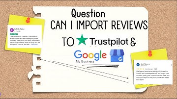 Is it possible to import reviews to Trustpilot, Google and other public review platforms?