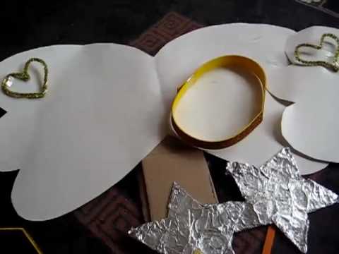 How To Make Angel Wings With Chart Paper