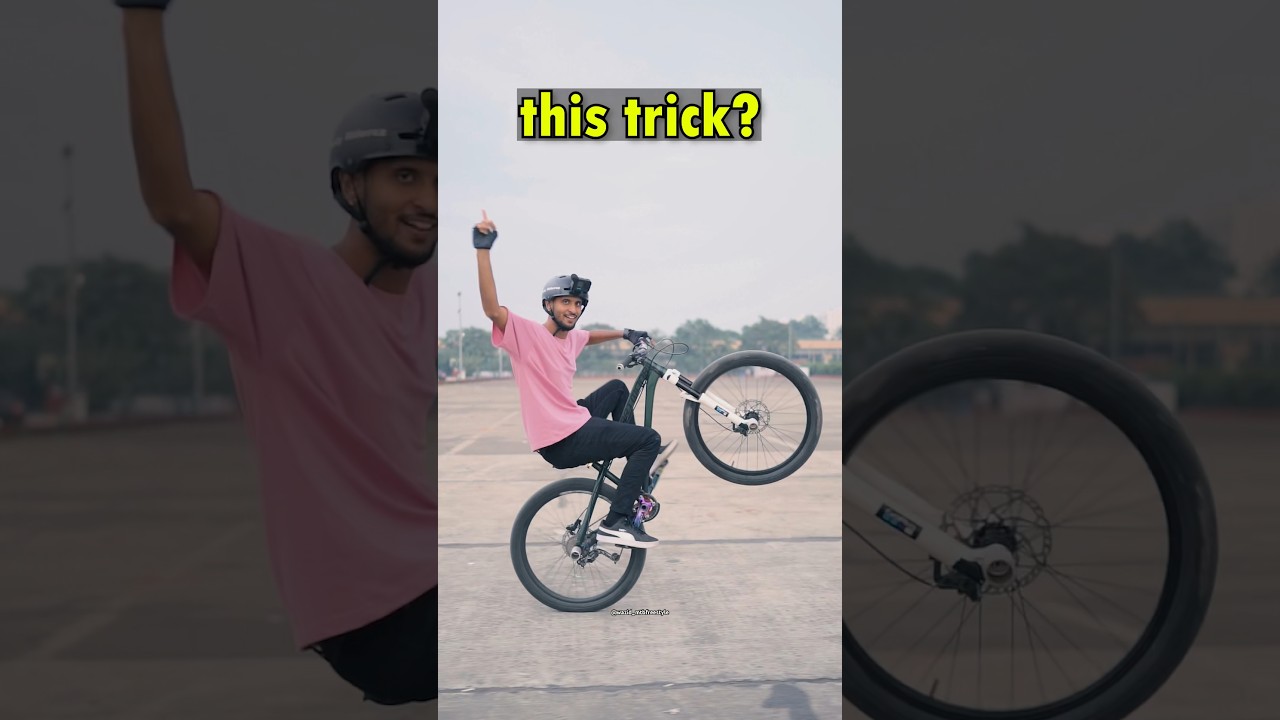 How to wheelie?🤔 #bike #howtowheelie #cycle #stunt #mtblife #mtb #wheelie #cyclestunt