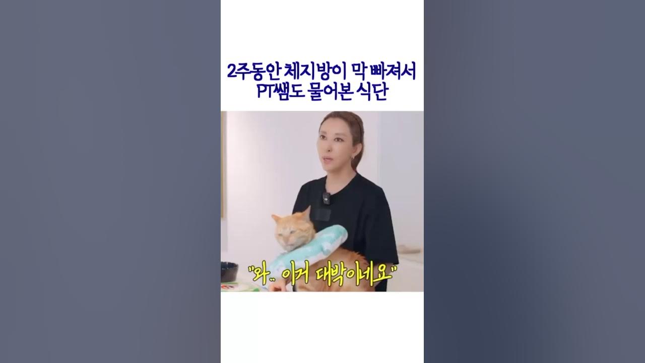 김완선 2주동안 체지방이 막 빠져서 PT쌤도 물어본 식단 Thumbnail