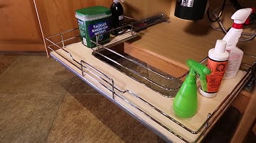 Rev-A-Shelf 5386 Undersink Pullout U-Shaped Wire Basket Shelf Overview