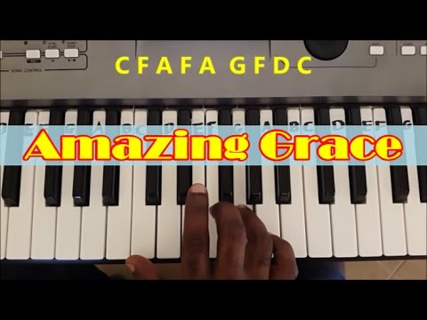 Amazing Grace Easy Piano Keyboard Tutorial (Right Hand ...