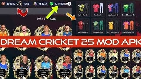 🥇★DC (25) LIVE  🔴 DREAM CRICKET☚⍢⃝☚dreamcricket2025 mod apk mod menu unlimited gems unlimited money 