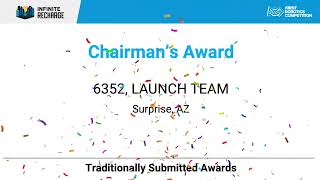 LAUNCH TEAM 2021 Regional Chairman's Award Winner