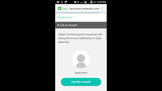 Super Mario Run 2.0 Game Setup Create/Register Nintendo Account screenshot 4