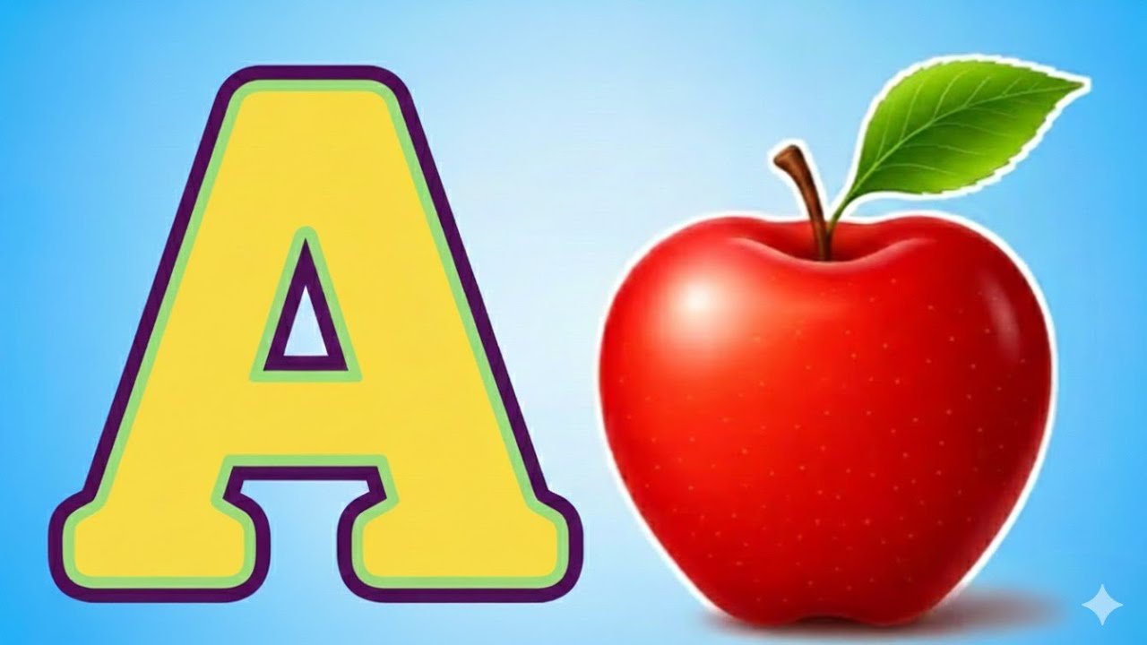 A for Apple 🍎 | B for Ball ⚽ | Fun ABC Alphabet Song for Kids | Learn ...