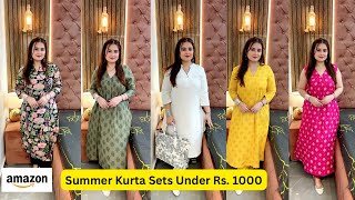 Under Rs. 1000 Summer Kurta Sets From Amazon / SWATI BHAMBRA