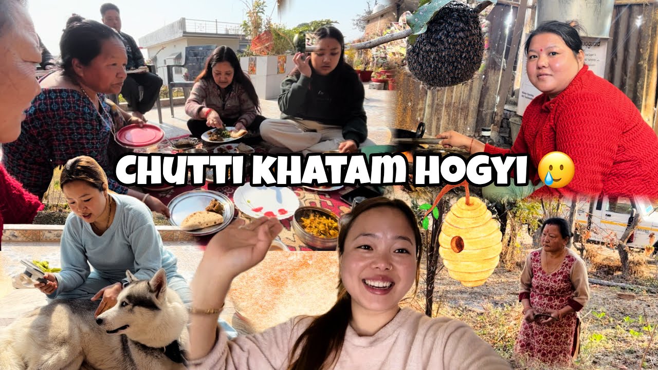 Chutti khatam Hogyi OR Ghar jane ka mann nhi😁|| Sky ki harkato se preshan🤧|| Family Vlog