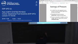 Geophysical Fluid Dynamics (ESP-GFD) Lecture 2