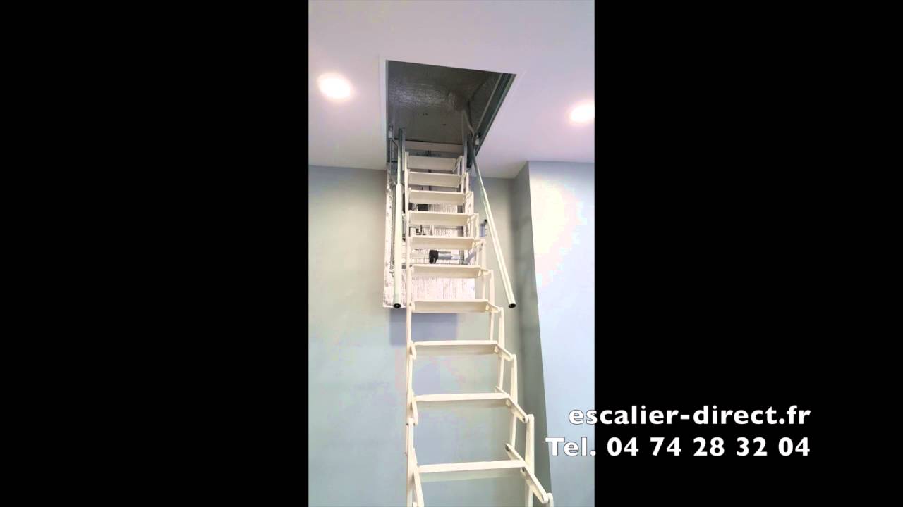 Escalier escamotable électrique escalier direct youtube