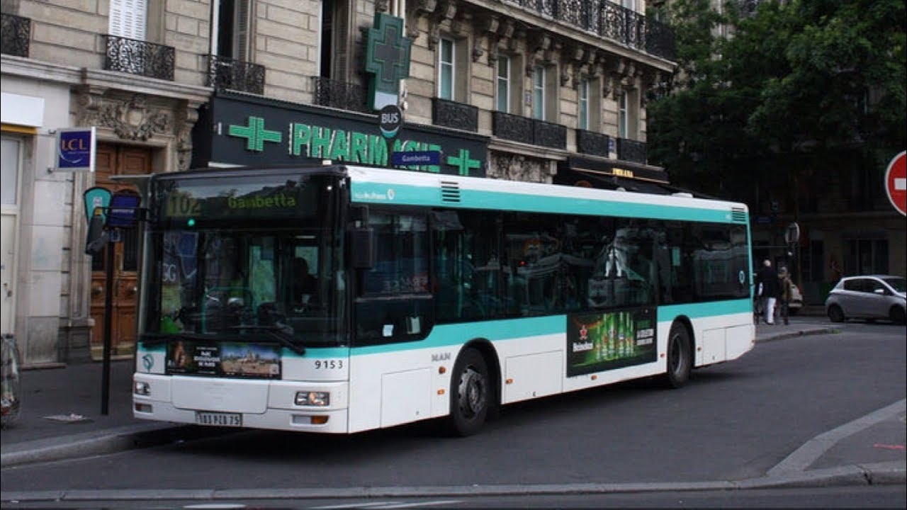 Bus RATP-Ligne 254- Gare d'Enghien-les-Bains_Gare de Saint-Denis RER - Toute la ligne - [HD]