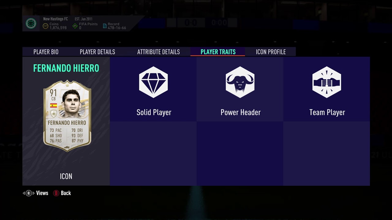 91 Fernando Hierro SBC FIFA 21