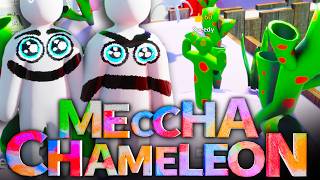 Splattering Loads of Paint on Myself in Meccha Chameleon!