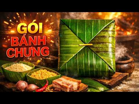 Video Cách gói bánh chưng bằng lá chuối - youtube