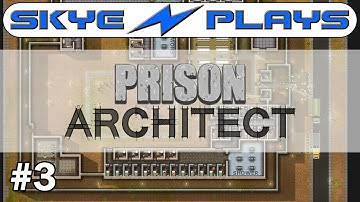 Prison Architect Part 3 ►Holding Cells, Showers and Prisoner Intake◀ Gameplay/Tutorial (Alpha 34/35)