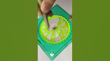 Relaxing ASMR Spirograph Creations | Satisfying Spiral Audio for Peace! #art #shorts #spirograph