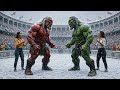 Green Giant vs Red Giant Final Battle in Storm ⚡ Ultimate Rain Fight #EpicBattle #GreenVsRed #GiantF