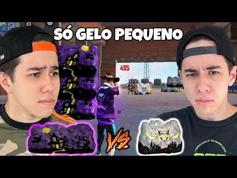 QUAL É MELHOR?! FOMOS X1 SÓ COM GELO PEQUENO VALENDO 2000 REAIS NO FREE FIRE  