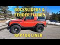 Samurai - Raptor Liner on Rocksliders and Fender Flares