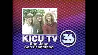 KICU (Independent, Now MyNetworkTV) Station ID 1987 "I See You (ICU) TV 36!"