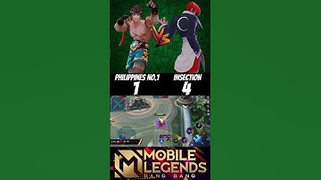 Insection vs Philippines no.1 Chou🔥(1v1) Who will be win🔥 #insection #chou #mlbb #shorts