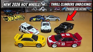 2026 Hot Wheels Thrill Climbers Unboxing & Review! New Car Culture Premiums + STI Comparison