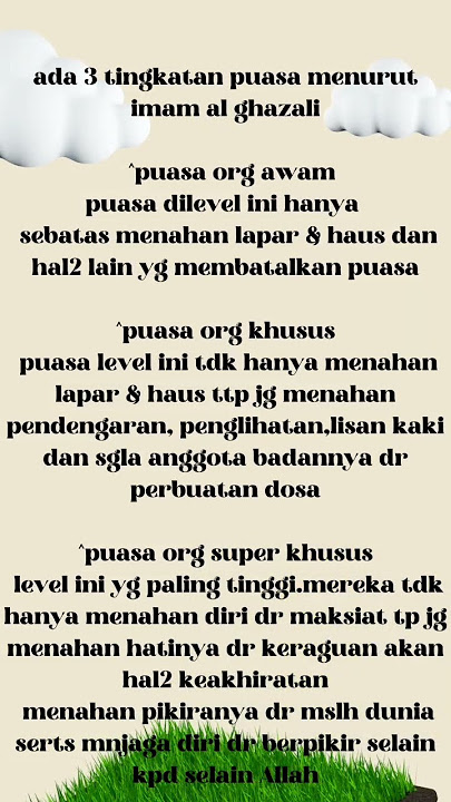 Download lagu Ada 3 Tingkatan Puasa Menurut Imam Al Ghazali #shorts #quotes